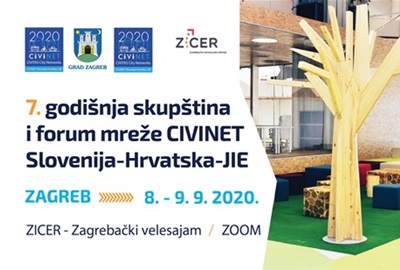 Otvorene prijave za sudjelovanje na 7. Skupštini i Forumu mreže CIVINET Slovenija-Hrvatska-JIE