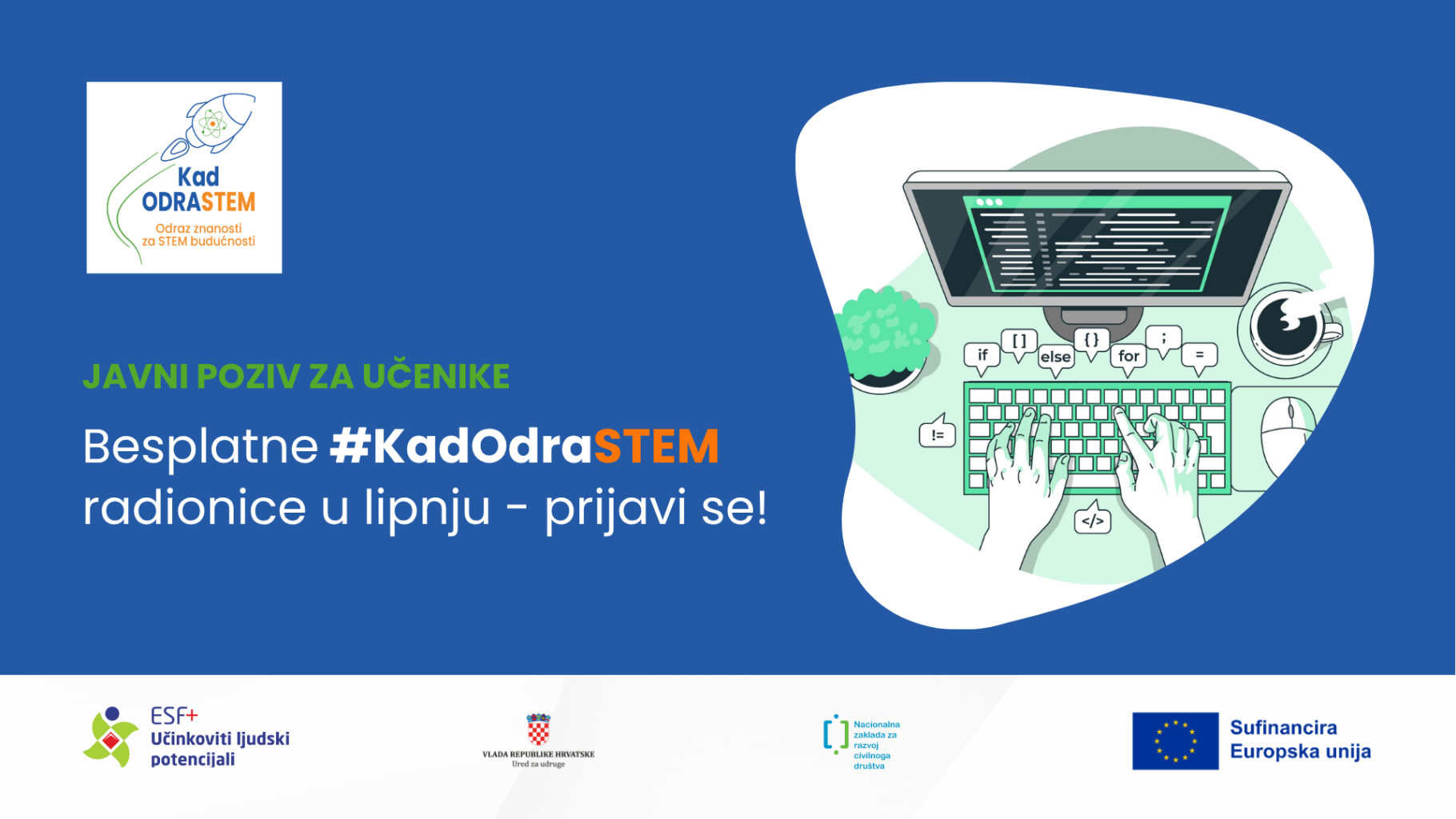 STEM radionice Kad odraSTEM lipanj