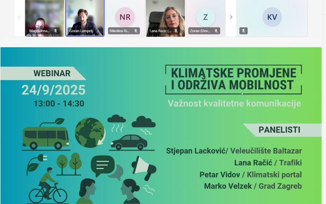 Kvalitetna komunikacija temelj je uspješne provedbe klimatskih i prometnih politika