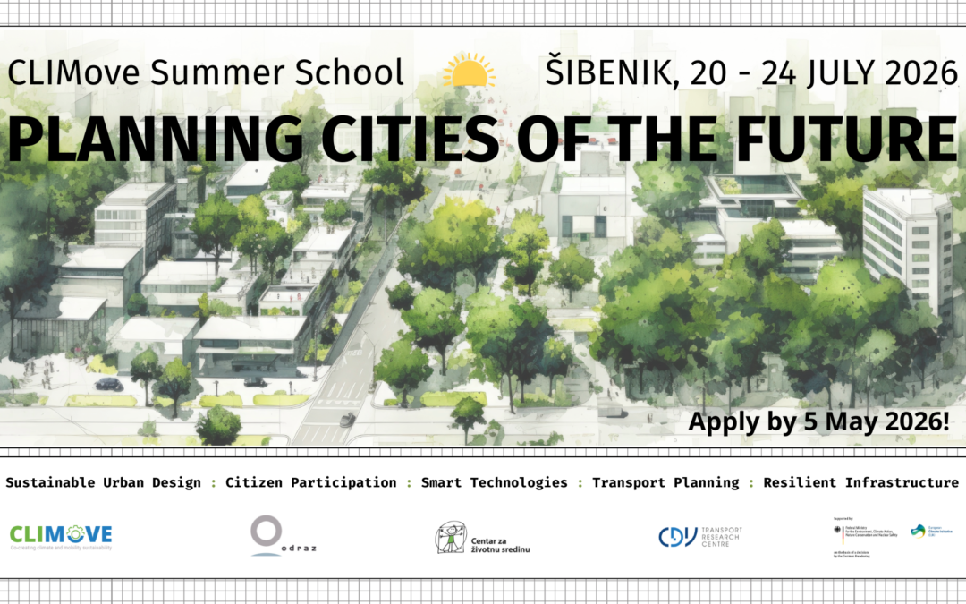 Poziv za CLIMove ljetnu školu: Planiranje gradova budućnosti u Šibeniku!
