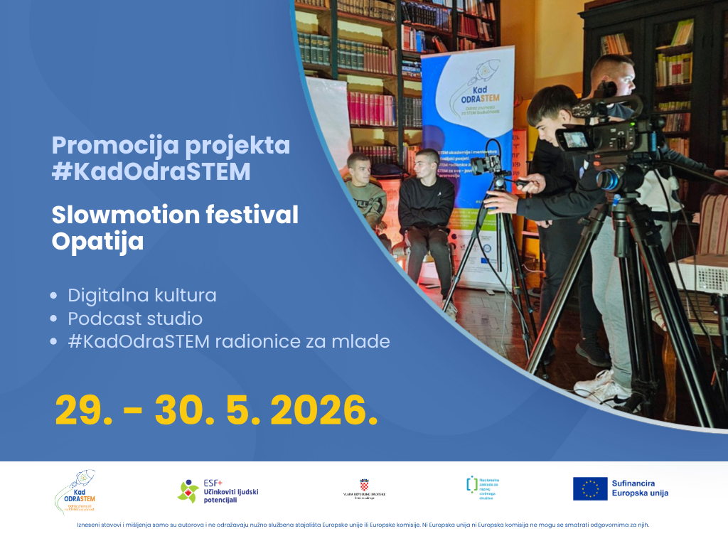 Projekt „Kad ODRASTEM“ ulazi u drugu godinu provedbe