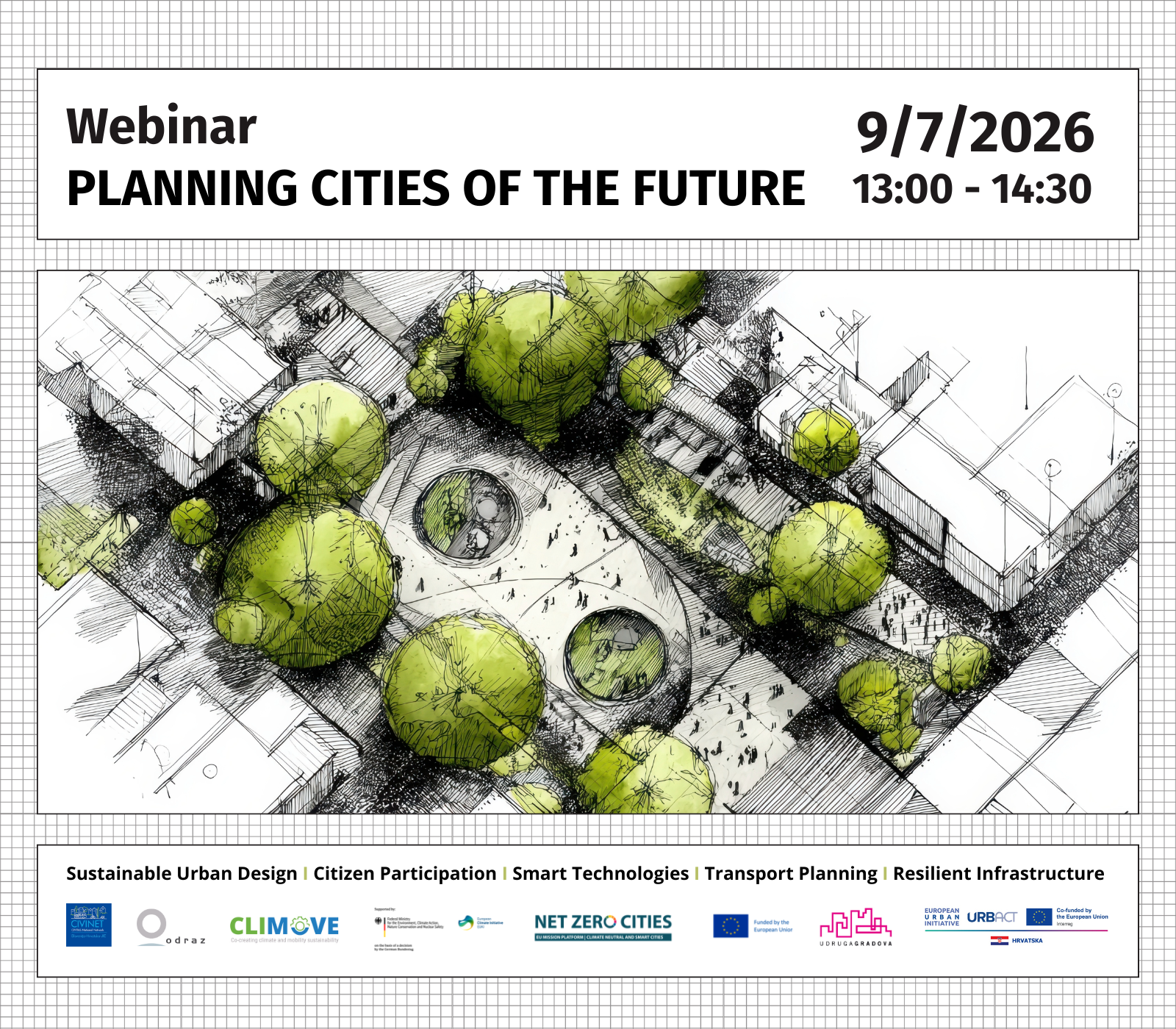 Webinar Planning Cities of the Future (cover photo) planiranje gradova budućnosti