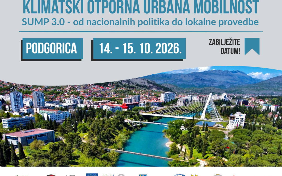 [Zabilježite datum] Klimatski otporna urbana mobilnost: SUMP 3.0 – od nacionalnih politika do lokalne provedbe