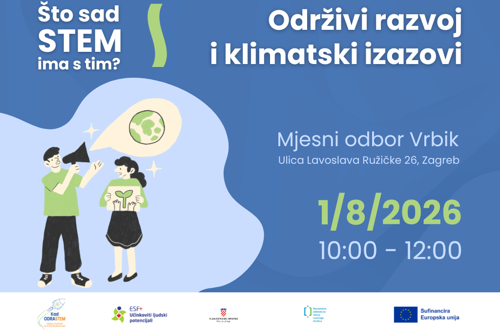Što sad STEM ima s tim? Održivi razvoj i klimatski izazovi – rješenja mladih za izgradnju otpornijih zajednica