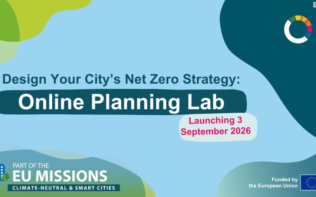 Osmislite klimatsku strategiju svojega grada: pridružite se besplatnom online laboratoriju za planiranje NZC-a!