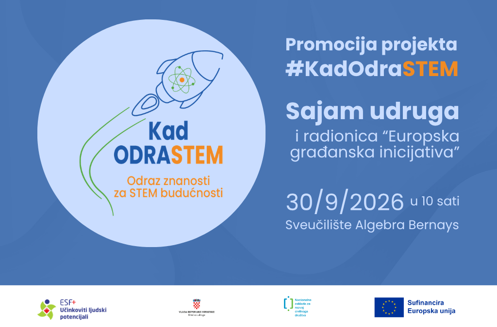 Projekt Kad ODRASTEM predstavljamo na Sajmu udruga u Zagrebu