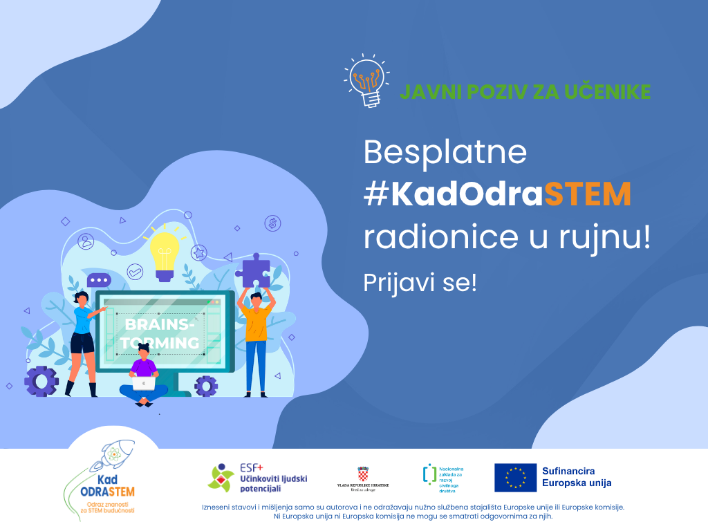 #KadOdraSTEM radionice u rujnu