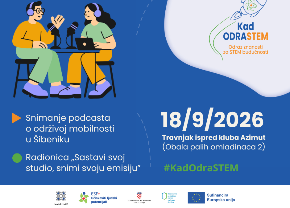 Sastavi studio i snimi emisiju: promocija projekta Kad ODRASTEM u Šibeniku